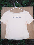 lets link up off the shoulder top