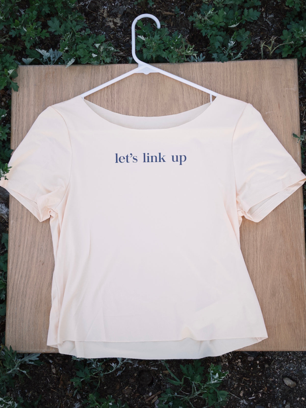 lets link up off the shoulder top
